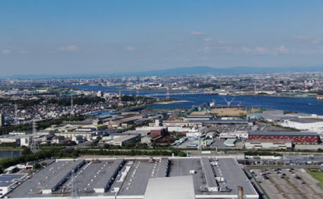 Aerial view of the Higashichita Plant
