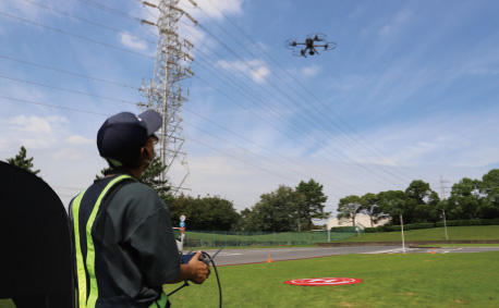 Training for flying a drone