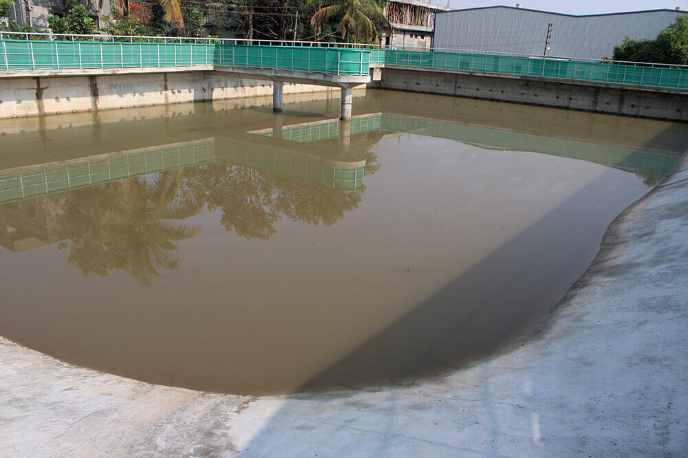 Pond for rainwater storage